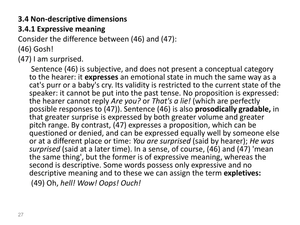 3 4 non descriptive dimensions 3 4 1 expressive