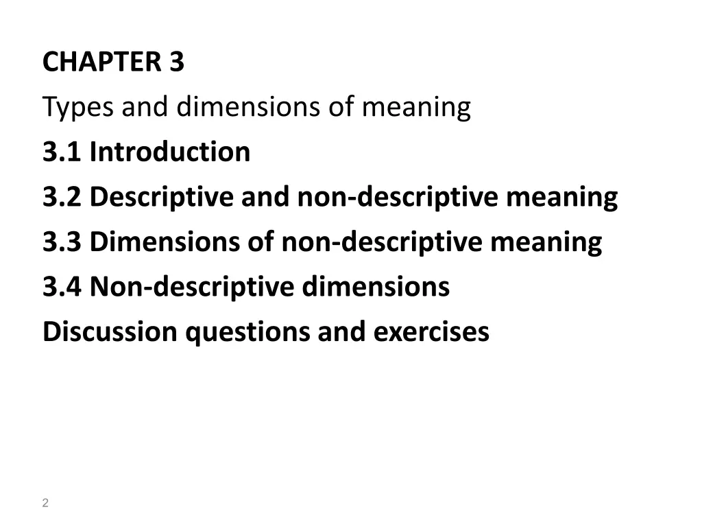 chapter 3 types and dimensions of meaning