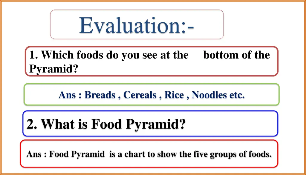 evaluation