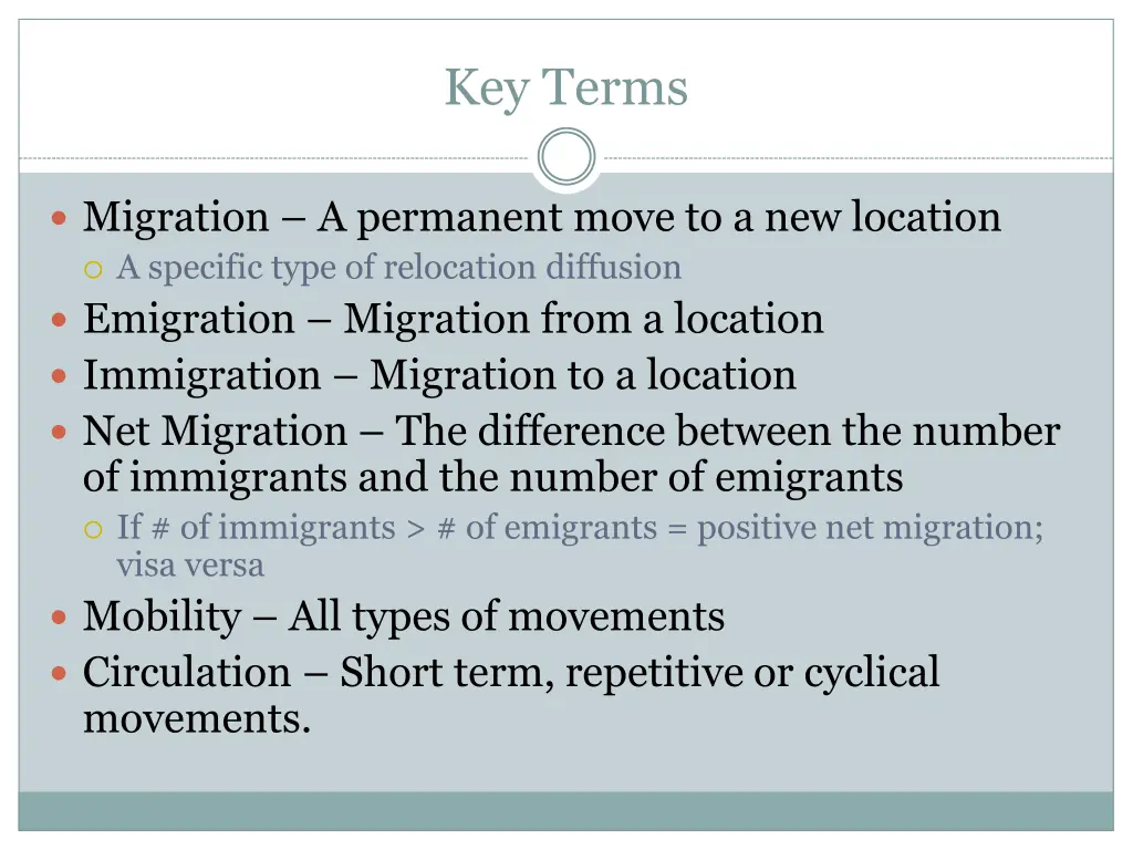 key terms