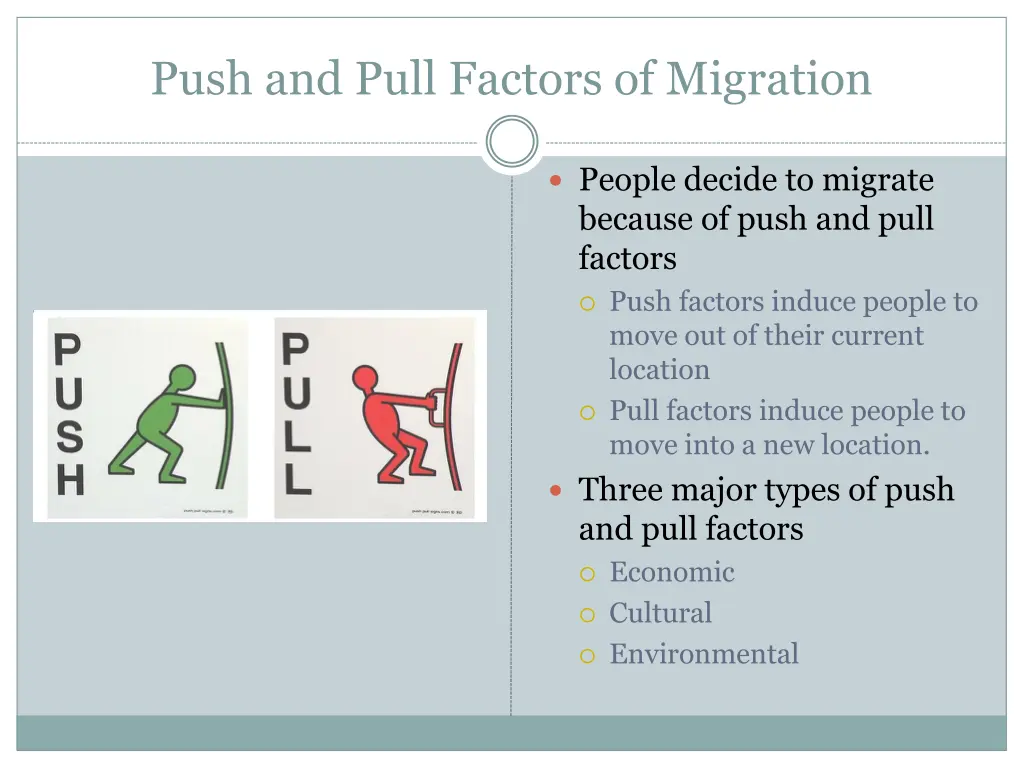 push and pull factors of migration 1