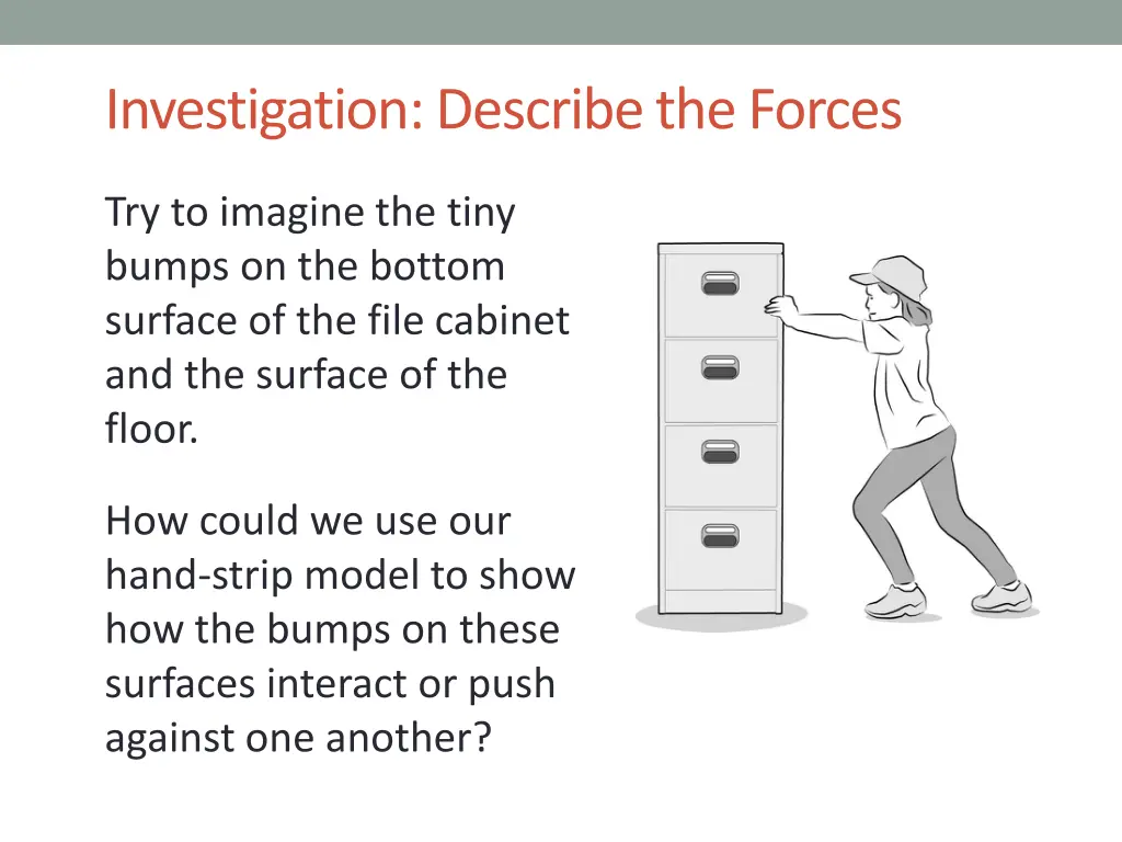 investigation describe the forces 1