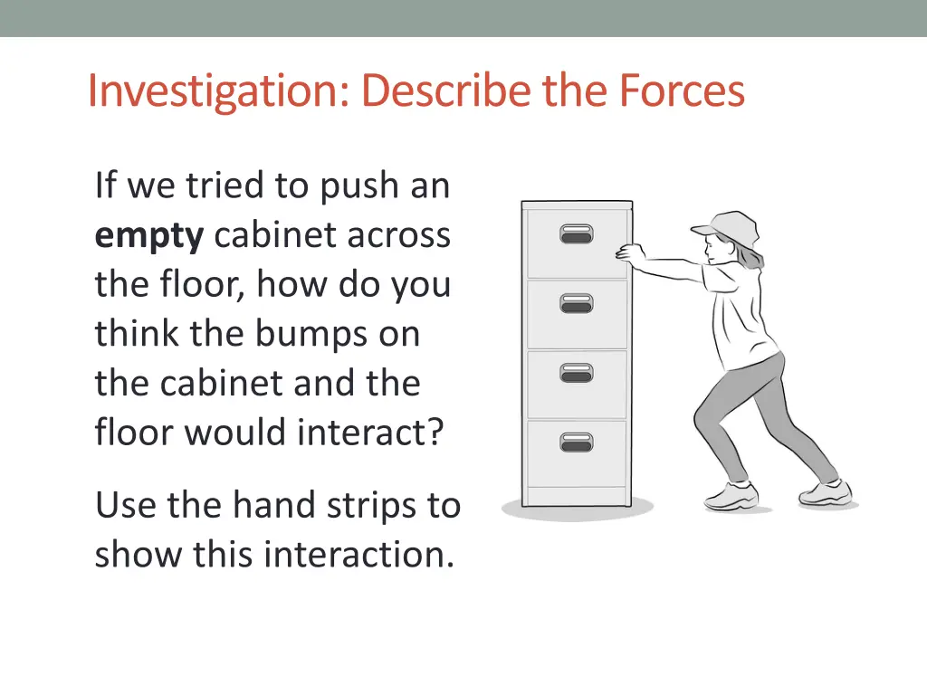 investigation describe the forces 3