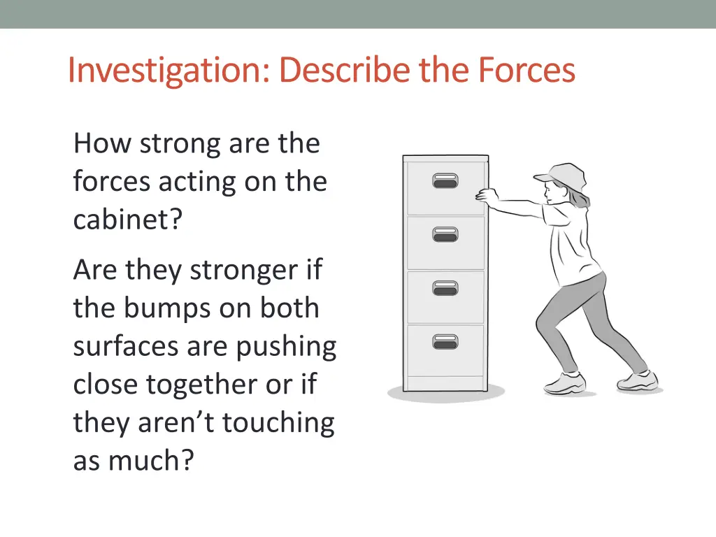 investigation describe the forces 4