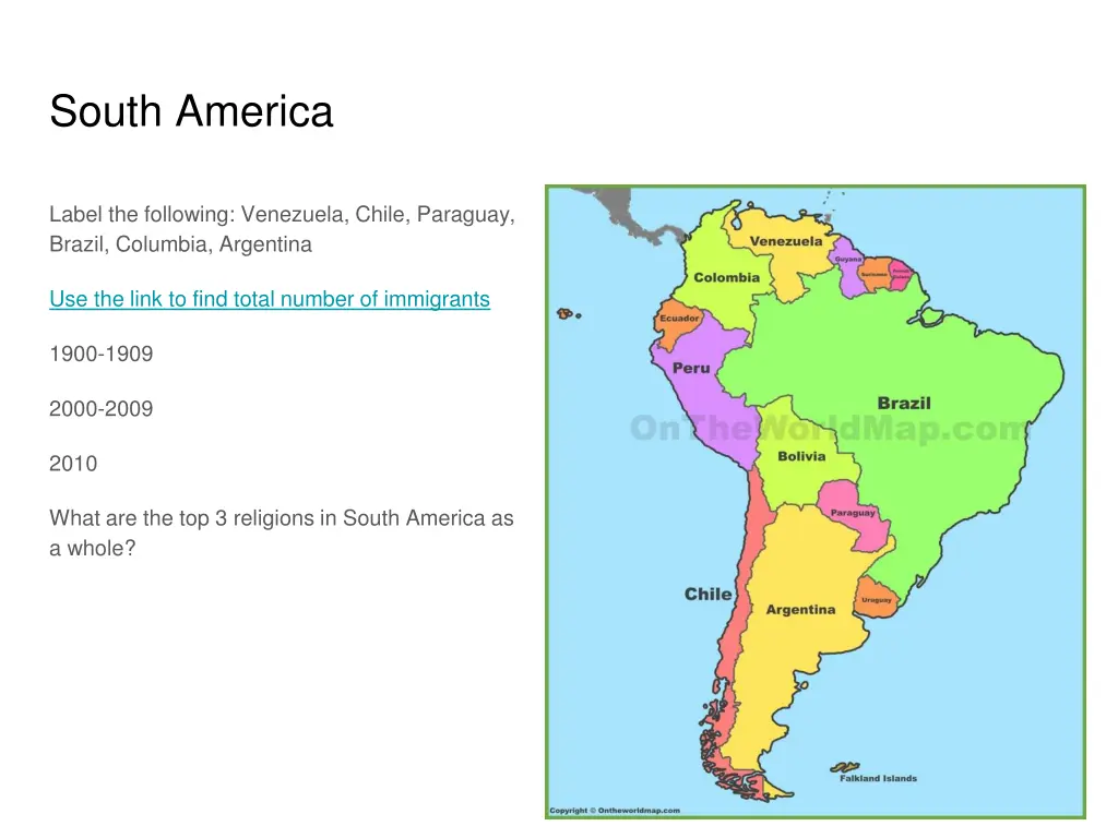 south america