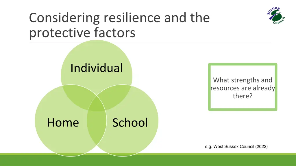 considering resilience and the protective factors