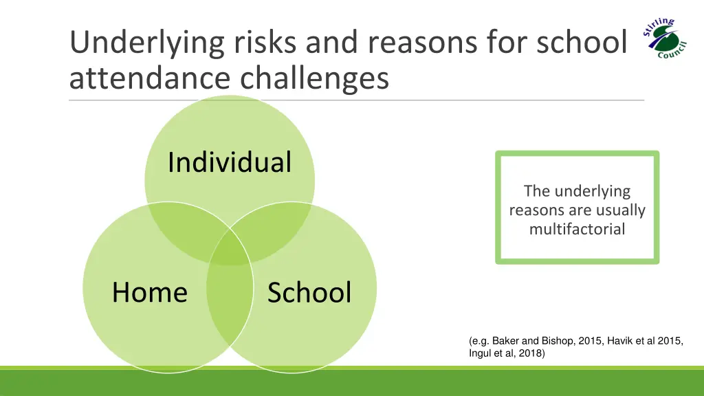 underlying risks and reasons for school