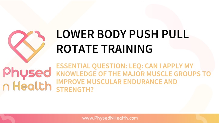 lower body push pull rotate training