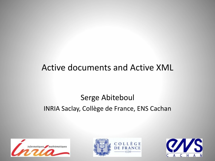 active documents and active xml