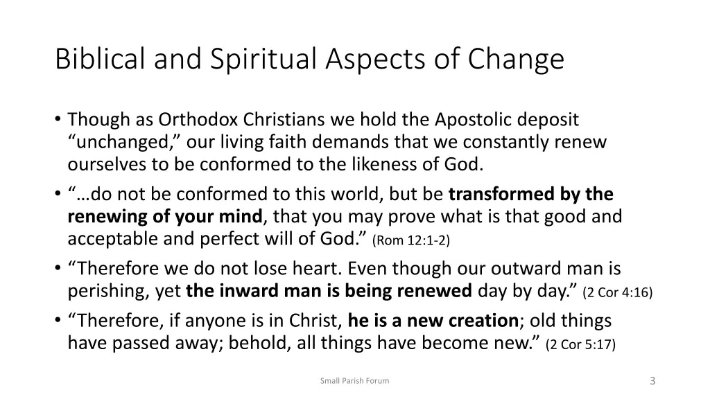 biblical and spiritual aspects of change