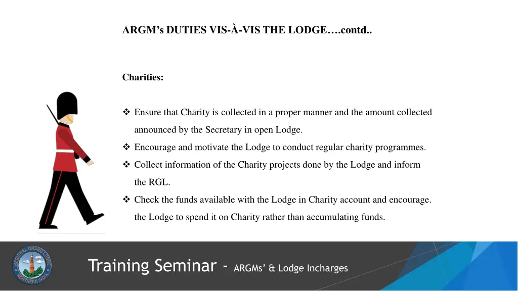 argm s duties vis vis the lodge contd 1
