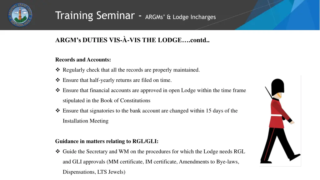 training seminar argms lodge incharges 3