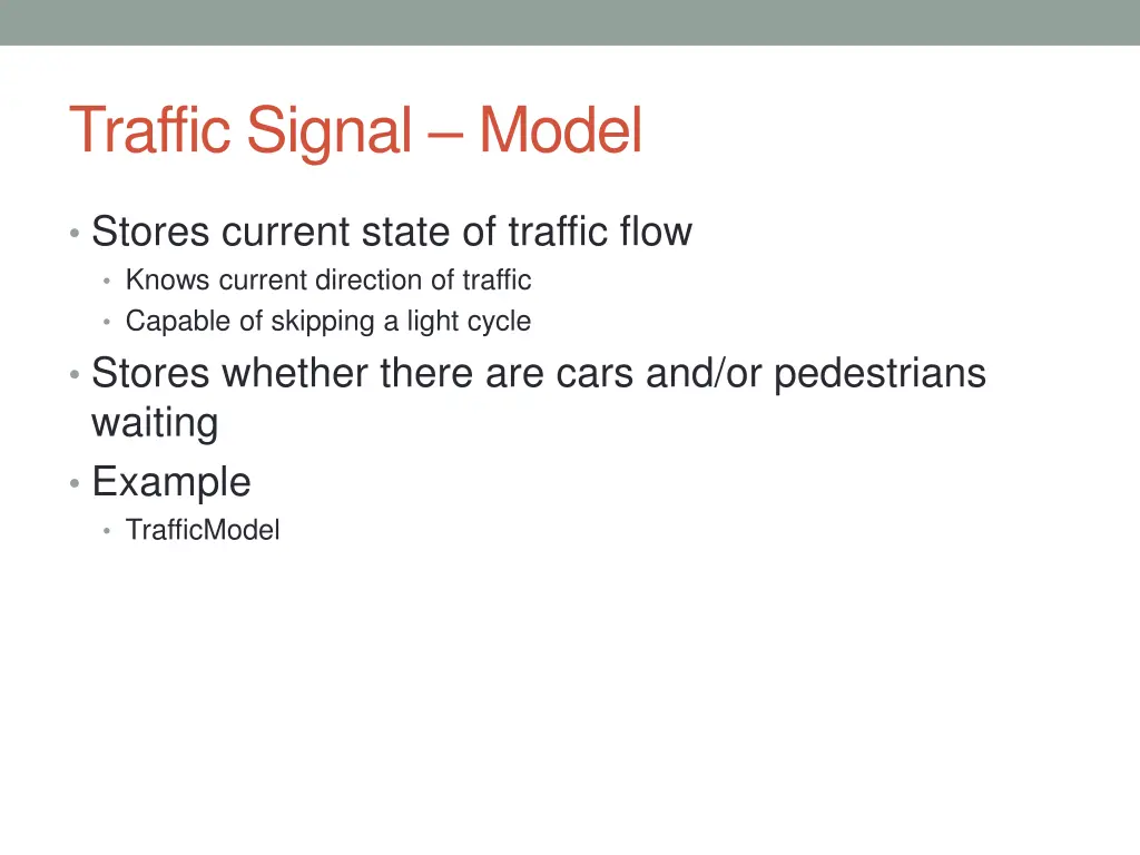 traffic signal model