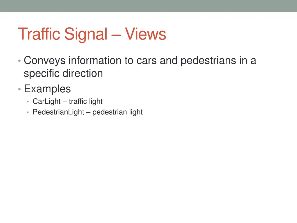 traffic signal views