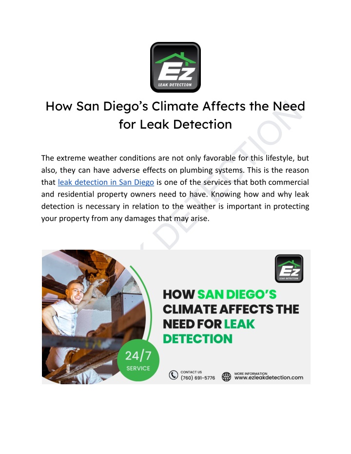 ez leak detection