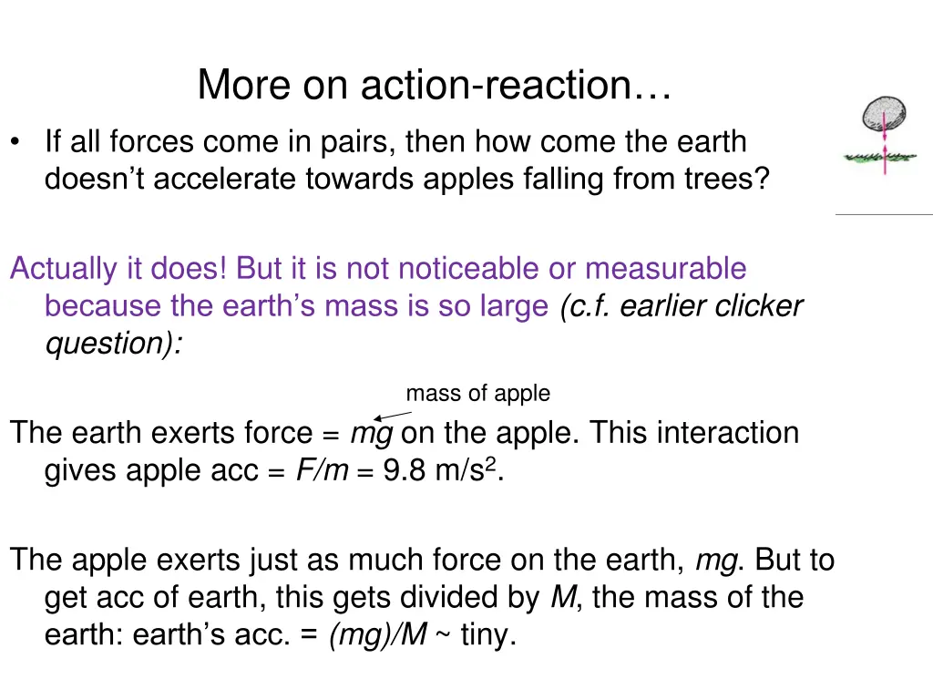 more on action reaction if all forces come