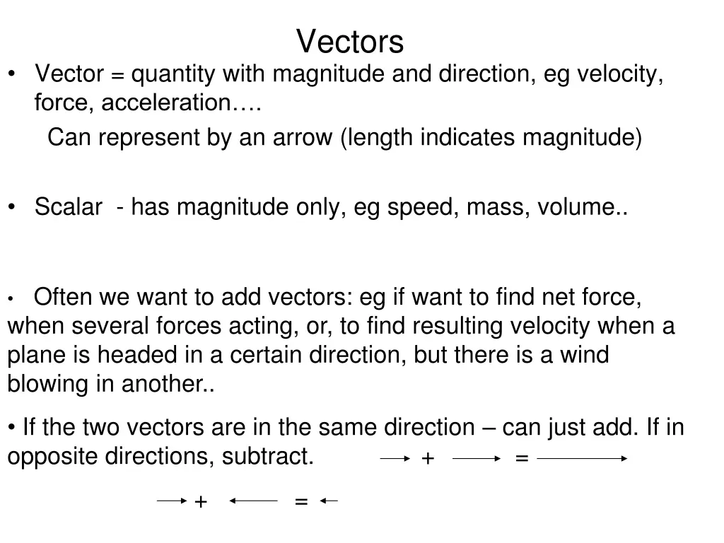 vectors