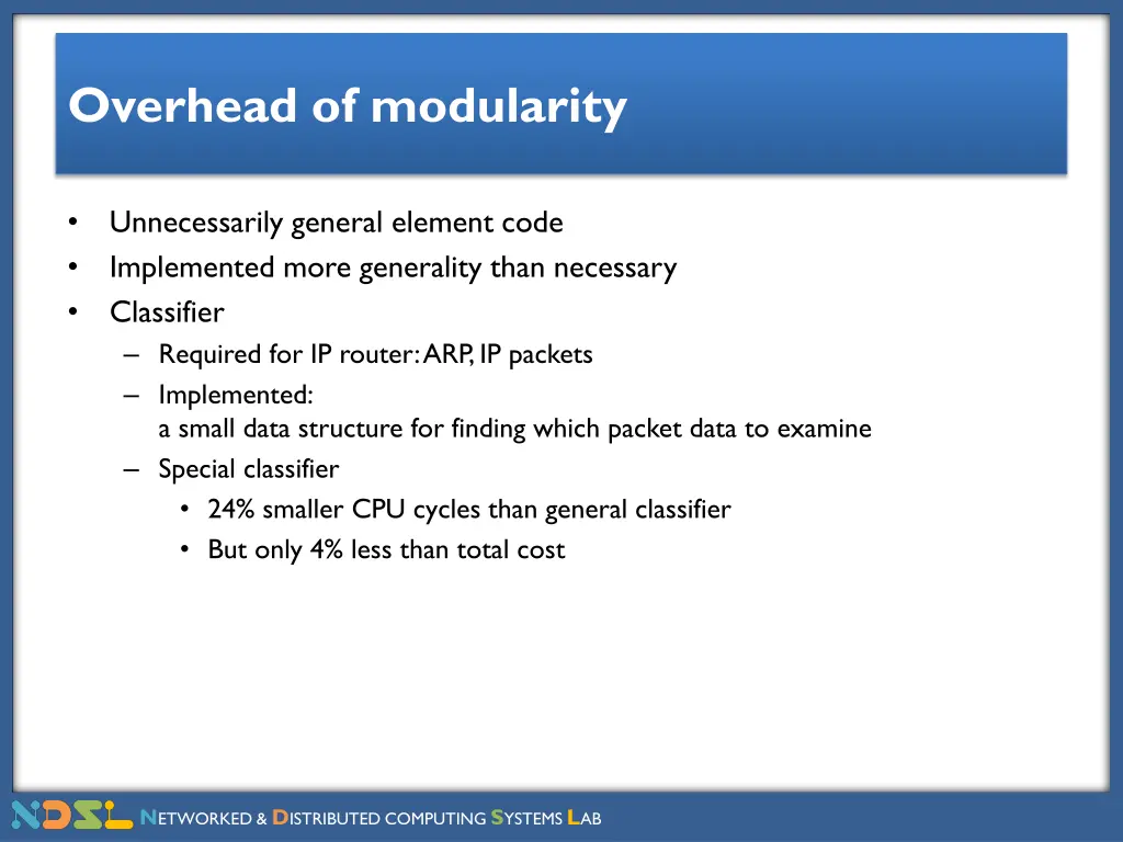 overhead of modularity 1