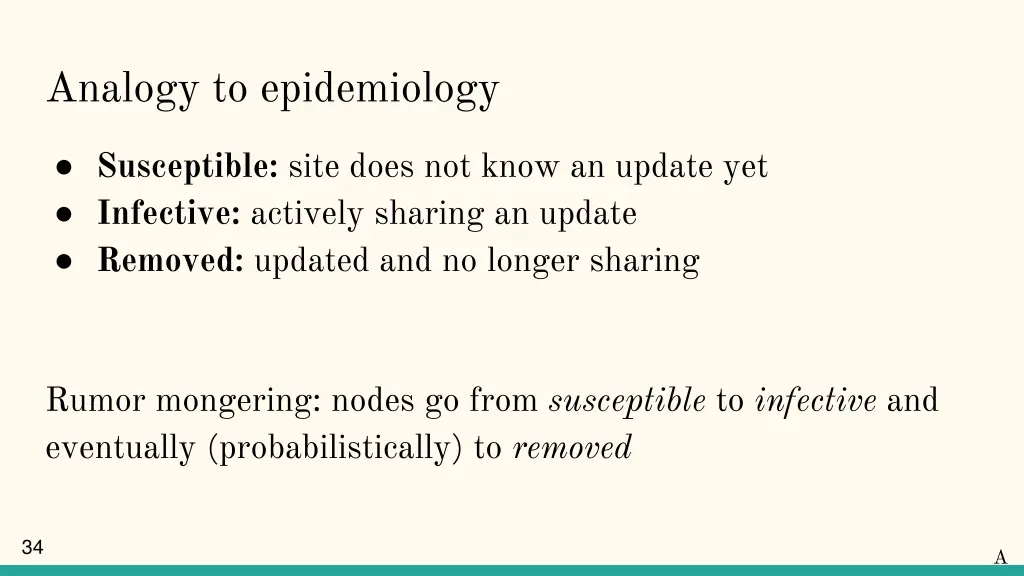 analogy to epidemiology