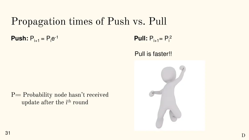 propagation times of push vs pull