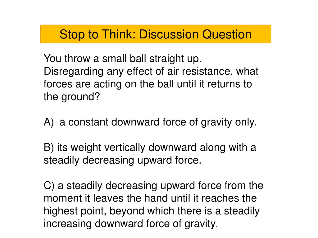 stop to think discussion question