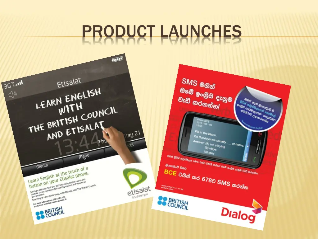 product launches