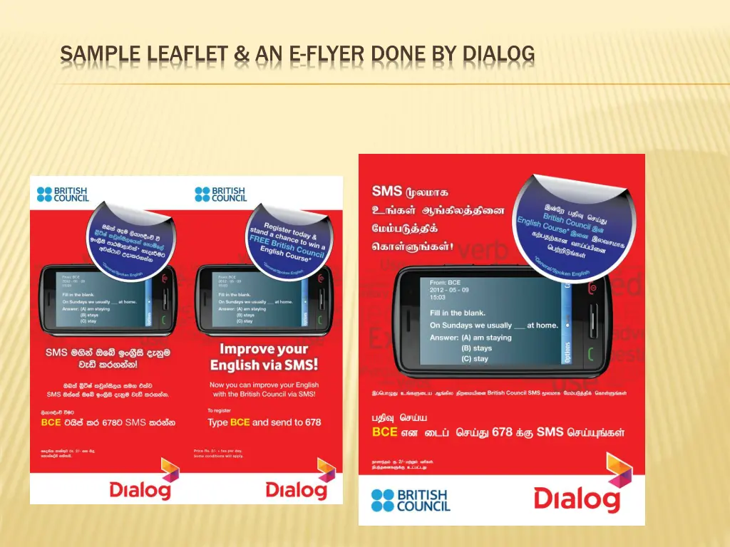 sample leaflet an e flyer done by dialog