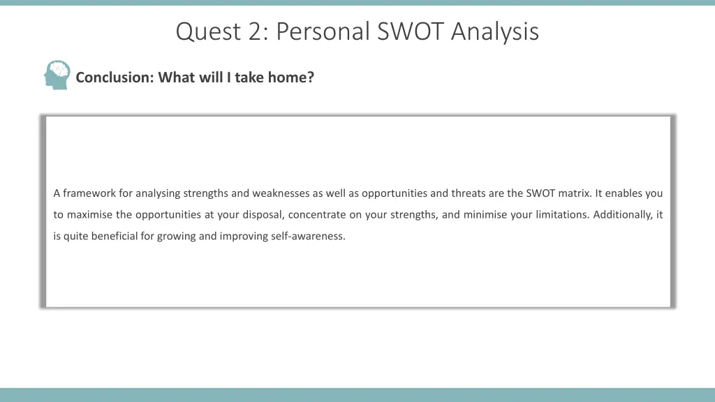 quest 2 personal swot analysis 4