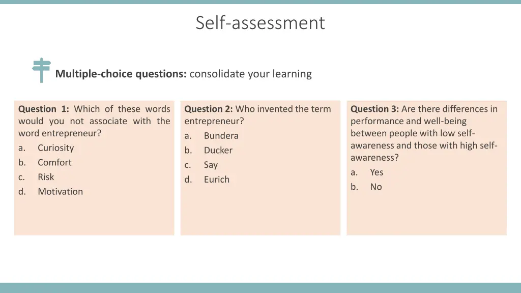 self assessment