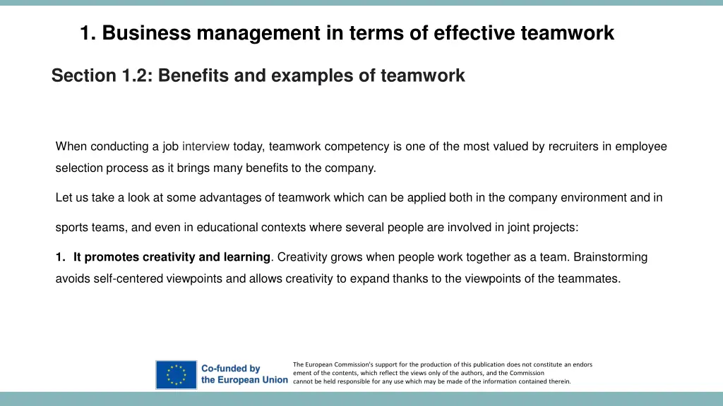 1 business management in terms of effective 1