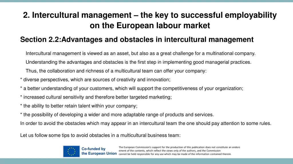 2 intercultural management the key to successful 3