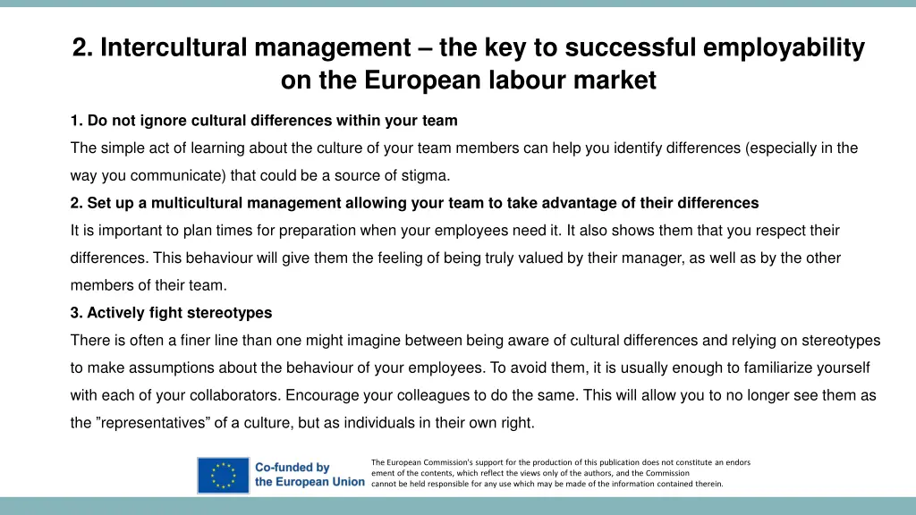 2 intercultural management the key to successful 4