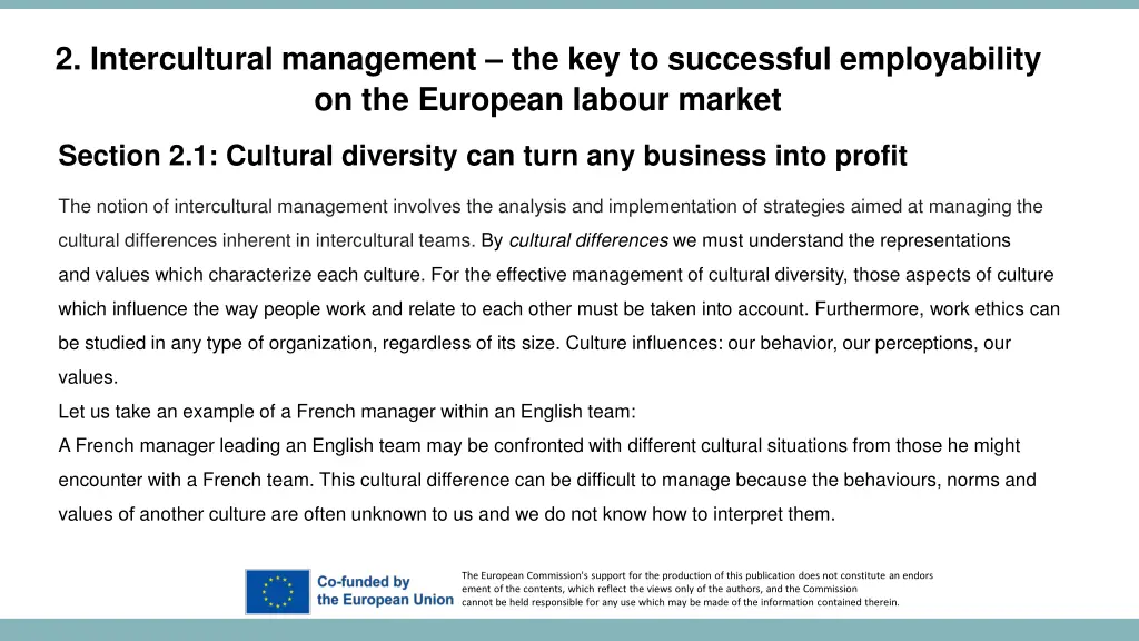 2 intercultural management the key to successful