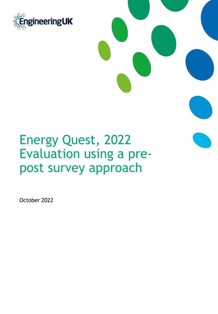 energy quest 2022 evaluation using a pre post