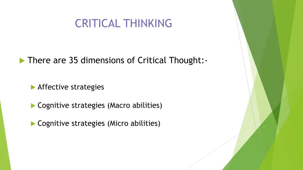 critical thinking