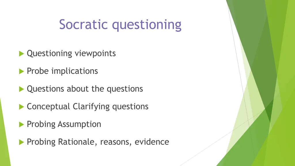 socratic questioning