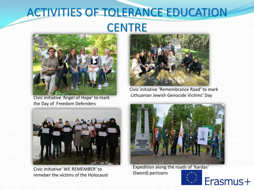 activities of tolerance education centre