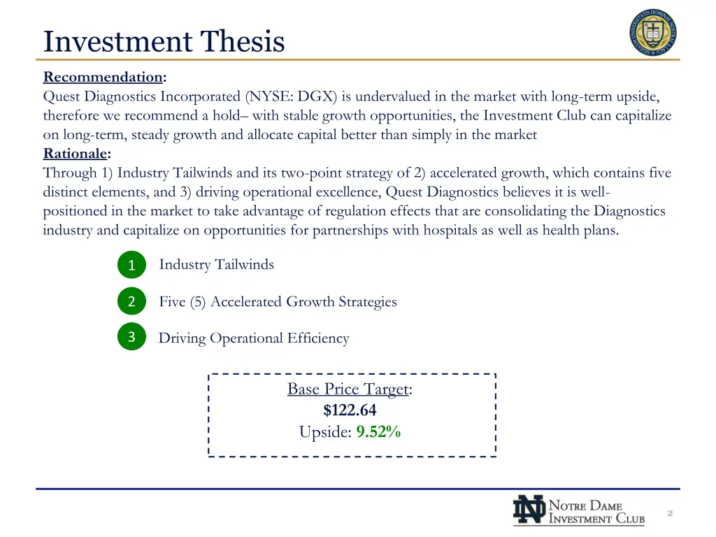 investment thesis