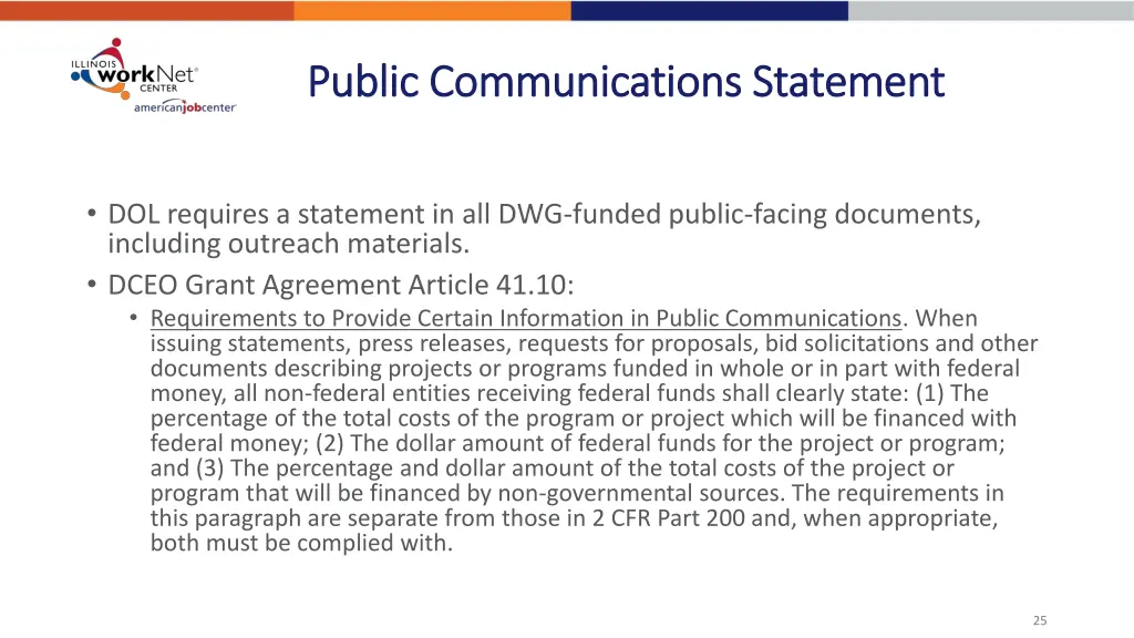 public communications statement public