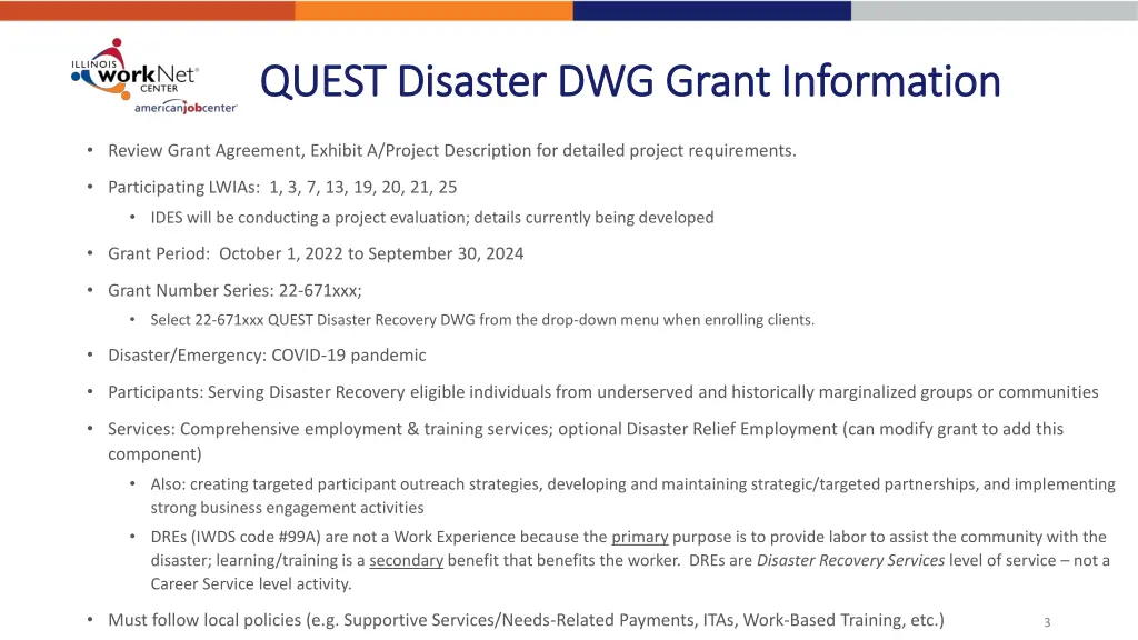 quest disaster dwg grant information quest