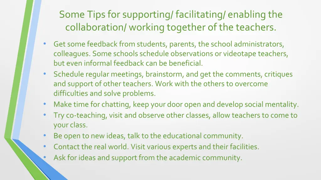 some tips for supporting facilitating enabling 1