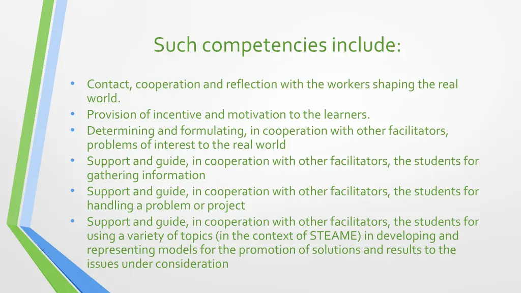 such competencies include