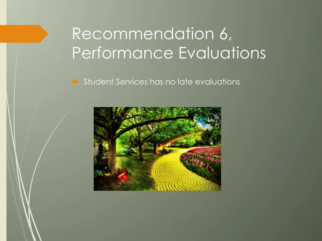 recommendation 6 performance evaluations