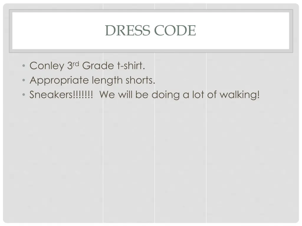 dress code