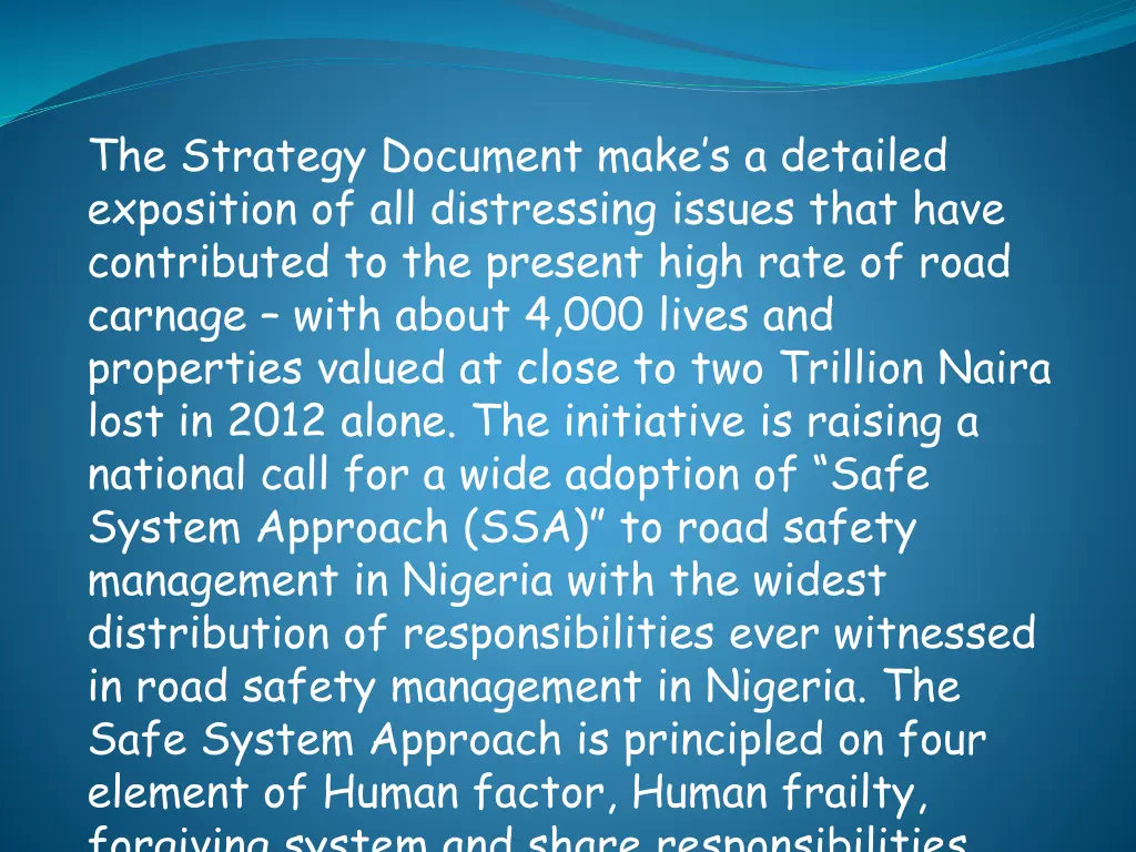 the strategy document make s a detailed