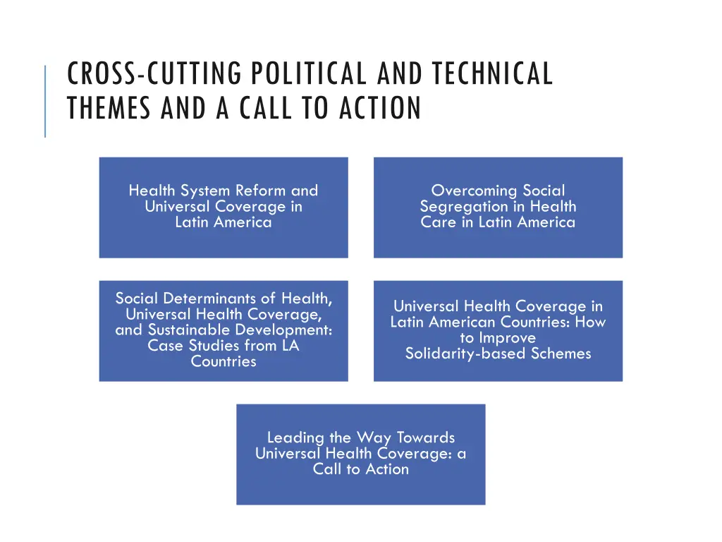 cross cutting political and technical themes