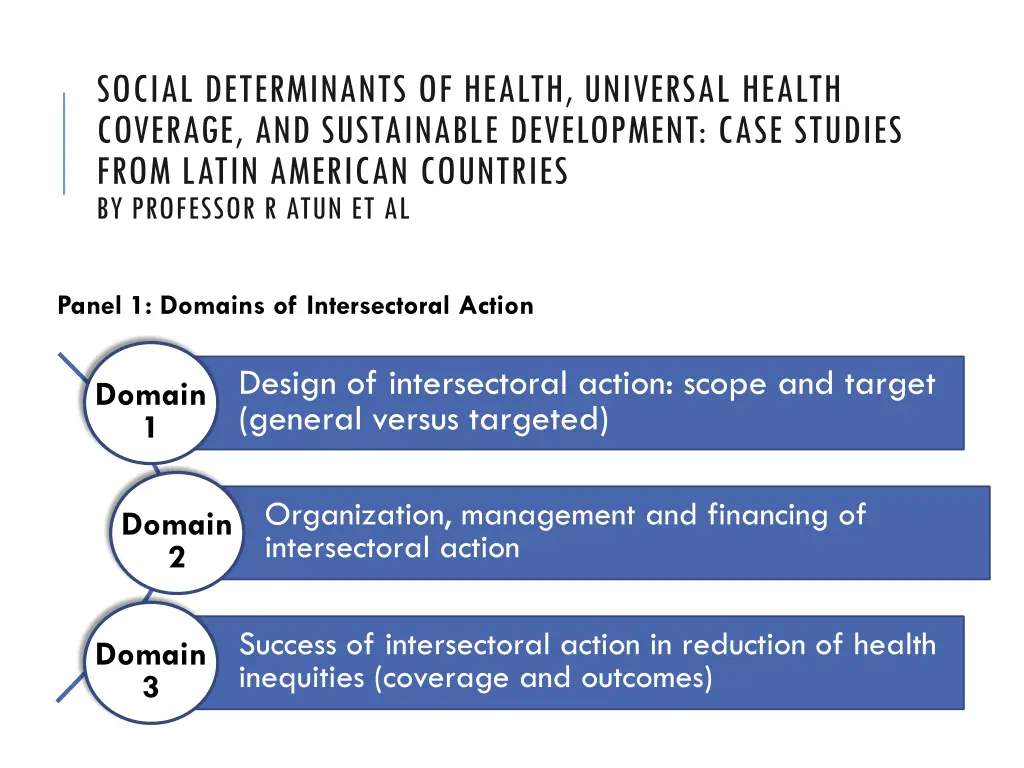 social determinants of health universal health