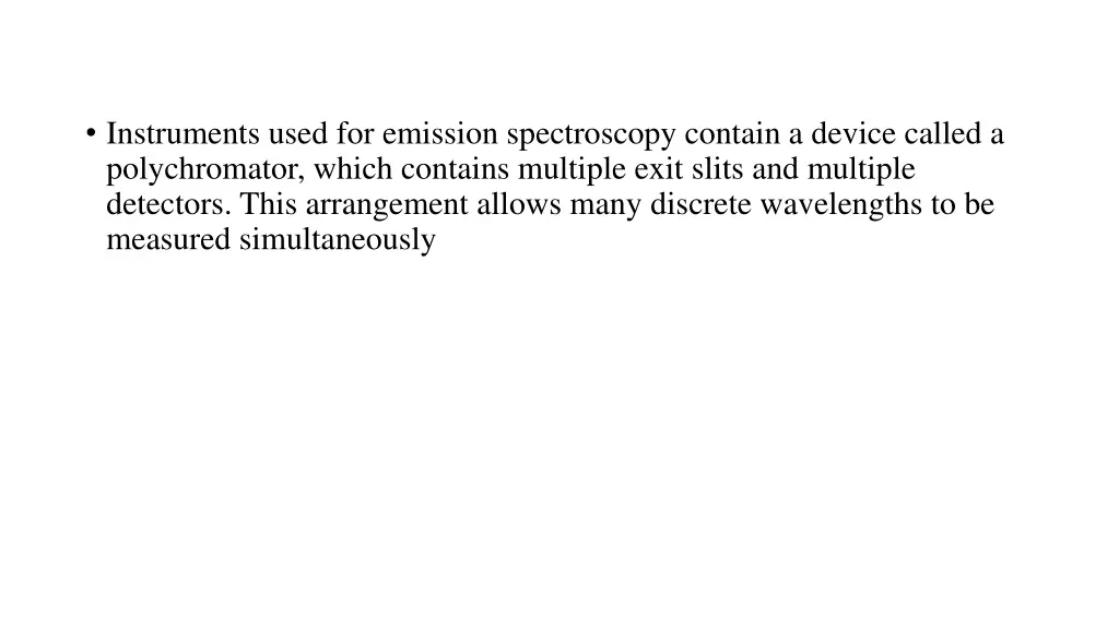 instruments used for emission spectroscopy