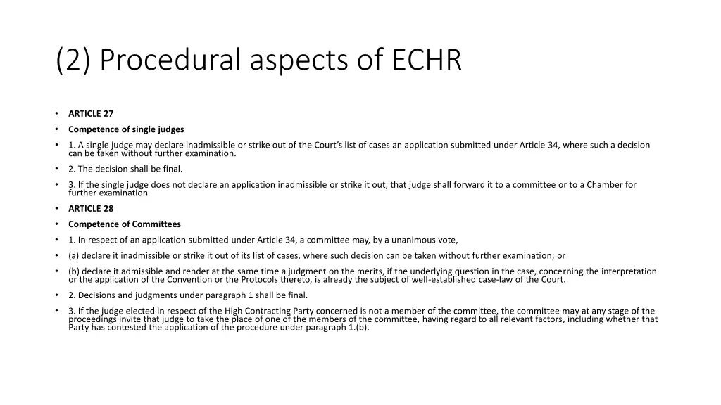 2 procedural aspects of echr 4