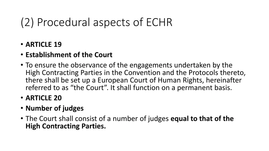 2 procedural aspects of echr